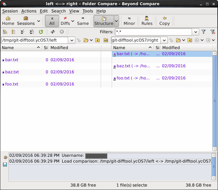 broken directory diff