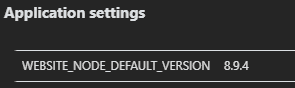 node version
