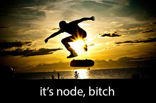 skateboarding off into the sunset